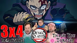 DEMON SLAYER REACTION  3x4  quotThank You Tokitoquot [upl. by Salohcim710]