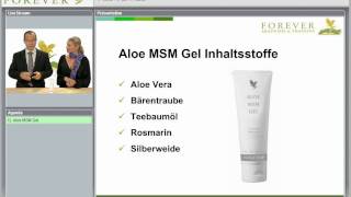 FOREVER Aloe MSM Gel  deutsch [upl. by Hannahoj402]