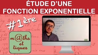 Etudier une fonction avec exponentielle  Première [upl. by Caffrey300]