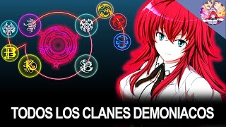 Explicación Los CLANES Demoniacos más Importantes de DxDHigh School DxD Novela Ligera [upl. by Atilol]