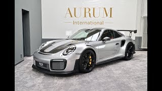 Porsche 911 991 GT2 RS Weissach Silver GT Walkaround by AURUM International [upl. by Nnylatsyrk662]