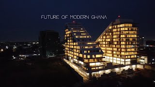 The building of Accra skyline The Signature Apartments future Ghana [upl. by Ayekan498]