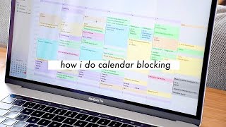 CALENDAR BLOCKING  Time Management for Students [upl. by Kingston]