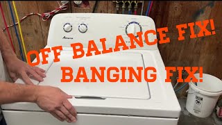 OffBalance Washer No Problem Easy Solution For Whirlpool Amana Inglis And Roper  Josh Cobb [upl. by Agnesse]