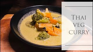 Thai Green Curry  Veg Thai Curry thaifood vegetables healthyfood thaicurry [upl. by Atekin492]