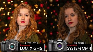 Panasonic Lumix GH6 vs OM System OM1  NIGHT MODE Camera Test [upl. by Sivrat447]