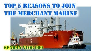 Top 5 Reasons To Join The Merchant Marine  Seaman VLOG 060 [upl. by Neirual311]