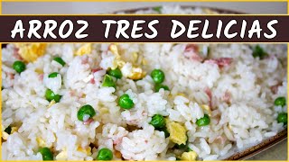 Receta del arroz tres delicias [upl. by Zed912]