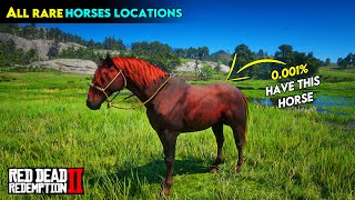 All RARE Horses Locations From Chapter 2  Red dead redemption 2 [upl. by Ecerahs]