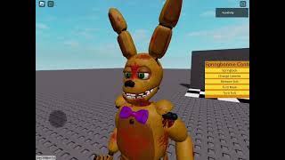 sorry for misspelling my words springlock suit showcase on Roblox testing the game [upl. by Caswell]