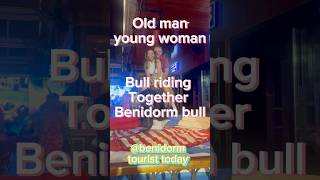 Bull riding Benidorm  Benidorm bull riding  mechanical bull riding  Benidorm bull [upl. by Los905]