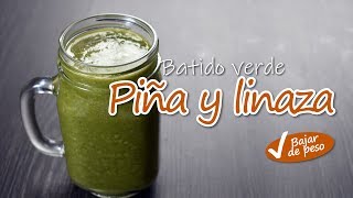 Batido de piña y linaza para mejorar la digestión [upl. by Einnoj]