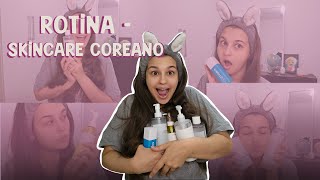 SKINCARE COREANA  MINHA ROTINA [upl. by Teddi]