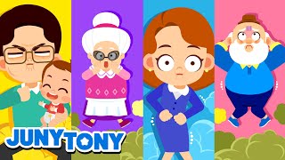 We Are a Gassy Poopy Family  More｜Kids Songs｜Cartoon｜JunyTony [upl. by Anis]