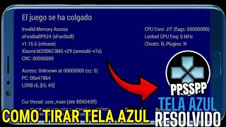 PASSO A PASSO COMO RESOLVER ERRO TELA AZUL PPSSPP 2024 [upl. by Aura]