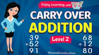 Addition with Carrying Carry Over Addition Grade 1 amp 2 Maths  Tutway [upl. by Introk979]