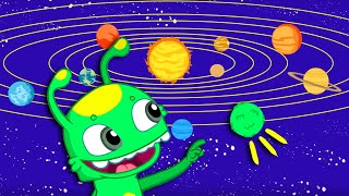 Groovy Le Martien amp Phoebe découvrent les planètes du système solaire  Dessins animés pour enfants [upl. by Ronile]