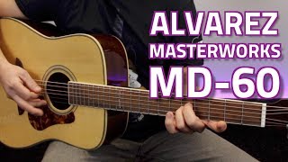 Alvarez Masterworks MD60BG Bluegrass Dreadnought Acoustic  Overview amp Demo [upl. by Nivlen651]