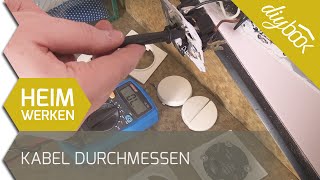 Kabel durchmessen Durchgangsprüfung mit dem Multimeter [upl. by Ydoc]