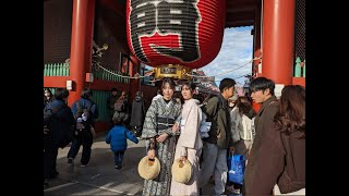 浅草 浅草寺に初詣に行ってきましたよ。Asakusa tokyo 202417 [upl. by Airrotal18]