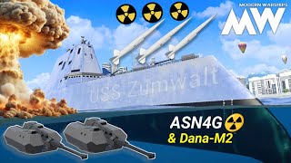 ASN4G amp DanaM2 152 mm Most Deadliest Build ☢️ with USS Zumwalt  Modern Warships [upl. by Cade]