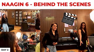 Naagin 6 behind the scenes with Mahek Chahal  Action scenes as Riddhi Sharma  Shikha Singh Vlogs [upl. by Enicnarf]