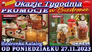 Biedronka Nowa Gazetka Od 27112023  Okazje i promocje tygodnia w Biedronce – Katalog Biedronki [upl. by Thorny]