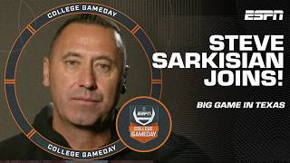 ALL EYES ARE ON TEXAS 🔥 Steve Sarkisian talks game plan vs Texas AampM  College GameDay [upl. by Nehttam]