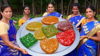 BOMBAY HALWA RECIPE l Corn Flour Halwa l Bombay Halwa Recipe l VILLAGE SUPER COOKING [upl. by Arundell427]