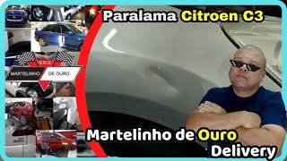 Martelinho de Ouro Delivery Paralama Citroen C3 [upl. by Affay]