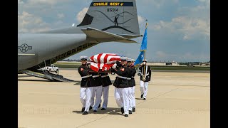 Dignified Transfer of the last Medal of Honor recipient from World War II Hershel “Woody” Williams [upl. by Adal]