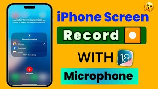 iPhone Screen Recorder With Audio No Extra App Required  how to on screen recording in iphone [upl. by Iolande237]