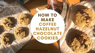 how to make espresso hazelnut chocolate cookies  easy cookie recipe [upl. by Merdith]