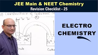 Electrochemistry  Revision Checklist 25 for JEE amp NEET Chemistry [upl. by Arikihs312]