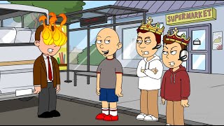 Classic Caillou Skips School To go Quinckin Donuts  GROUNDED [upl. by Vivianna488]