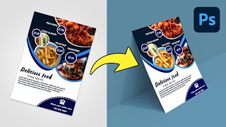 Easily Create A Flyer Mockup In Photoshop  Photoshop Tutorials For Beginners [upl. by Eelreveb]