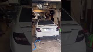 Mercedes c63 w204 Dyno Run mercedes w204 german c63 [upl. by Anhavas745]