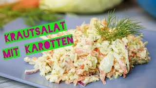 Saftiger Krautsalat aus Spitzkohl und Karotten [upl. by Yelhsa]