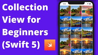 Create Collection View for Beginners Swift 5 Xcode 12 iOS  2020 iOS Development [upl. by Avirt]