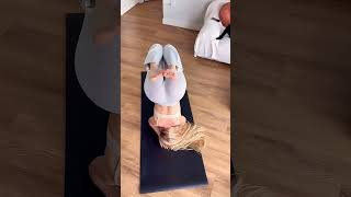 Hip Split Leg Flexibility Easy Stretch Yoga Flow shorts yogaexercise yoga yogapractice [upl. by Alehs]