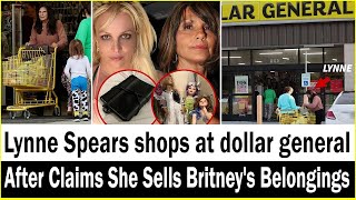 Britney Spears mother Lynne after selling off stars personal belongings shops at Dollar General [upl. by Annaet]