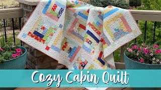 Ericas EASY Log Cabin Quilt Beginner Friendly Quilt Tutorial [upl. by Imeka]