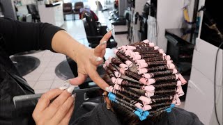 Como Hacer Permanente De Cabello Ondulado En Casa  Rizos Permanentes [upl. by Arlan]