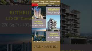 New projects in Pune New Launch 3bhk amp 2bhk in Pune kothrudhomes punerealty 7875332121 [upl. by Dnumde114]