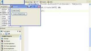 Delphi Programming Tutorial 26  Form Creation [upl. by Oiramal]