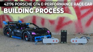 LEGO® Technic 42176 Porsche GT4 ePerformance upgraded with BuWizz Free building instructions [upl. by Haym]