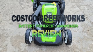 COSTCO Greenworks Battery Electric Lawnmower [upl. by Gniy477]