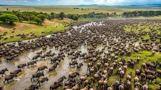 THE GREAT WILDEBEEST MIGRATION  UNRELEASED DOCUMENTARY [upl. by Ardnnek]