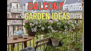 Balcony Garden Ideas Balcony garden in a small space [upl. by Oilicec]