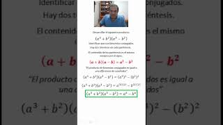 Binomios conjugados 03 parte 07 matematicas algebra binomiosconjugados diferenciadecuadrados [upl. by Milas]